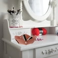 thumbnail image 4 of LABSERRON 2Pcs Nightstand Accessories Tray Iron Brown Sleek Color Combination for Office Workers, 4 of 8