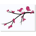 thumbnail image 6 of Branch Wall Sticker with Birds Flowers Girls Room Stickers Vinyl Art Decals Bedroom Decor (Black/Hot), 6 of 6