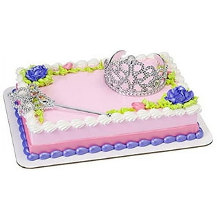 BARBIE PRINCESS RAINBOW CAKE TOPPER GLOSSY CARDSTOCK CAKE DECORATION