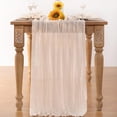 thumbnail image 4 of Table Runner Summer Sheer  Cloth Table Runner  Gauze  Summer Table Decorations for Wedding Bridal Girl Baby Shower Sweet  Party Decor, 4 of 6