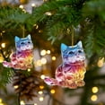 thumbnail image 2 of Christmas Car Ornament Colorful Animal Acrylic Pendant Tree Decor Home Holiday Decoration B, 2 of 6