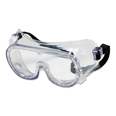 Protective Goggles, Clear/Clear, Pvc, Antifog, Chemical Resistant, Indirect Vent | Bundle of 5 Each