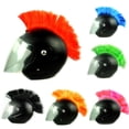 thumbnail image 2 of Peluca decorativa con forma de casco, cresta de gallo, pelo de gallo, accesorios divertidos para actividades, tocado, tira de peluca, 2 of 6