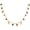 Rainbow rhinstone, variant on Gold Pendent Choker Necklace for Woman, Boho Dainty Gemstone CZ Rhinestone Dangle Chain, Style D2221