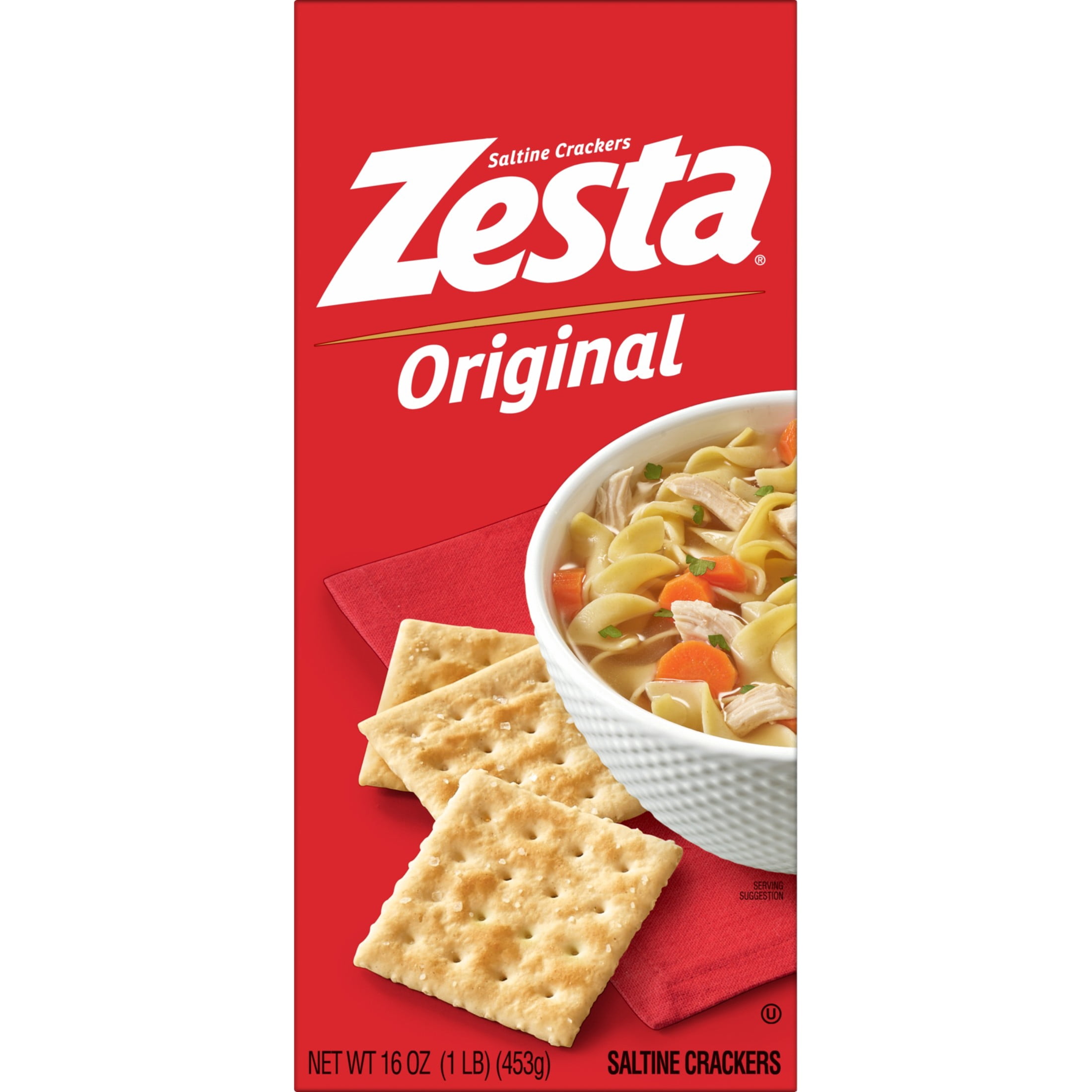 (3 pack) Zesta Original Saltine Crackers, Soup Crackers, 16 oz