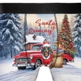 thumbnail image 4 of Santa is Coming Dachshund Merry Christmas Xmas Noel Truck Tree All Over Print Boxer Briefs Underwear for Men Dad Wiener Dog Lover Gifts Idea - 02023, 4 of 6