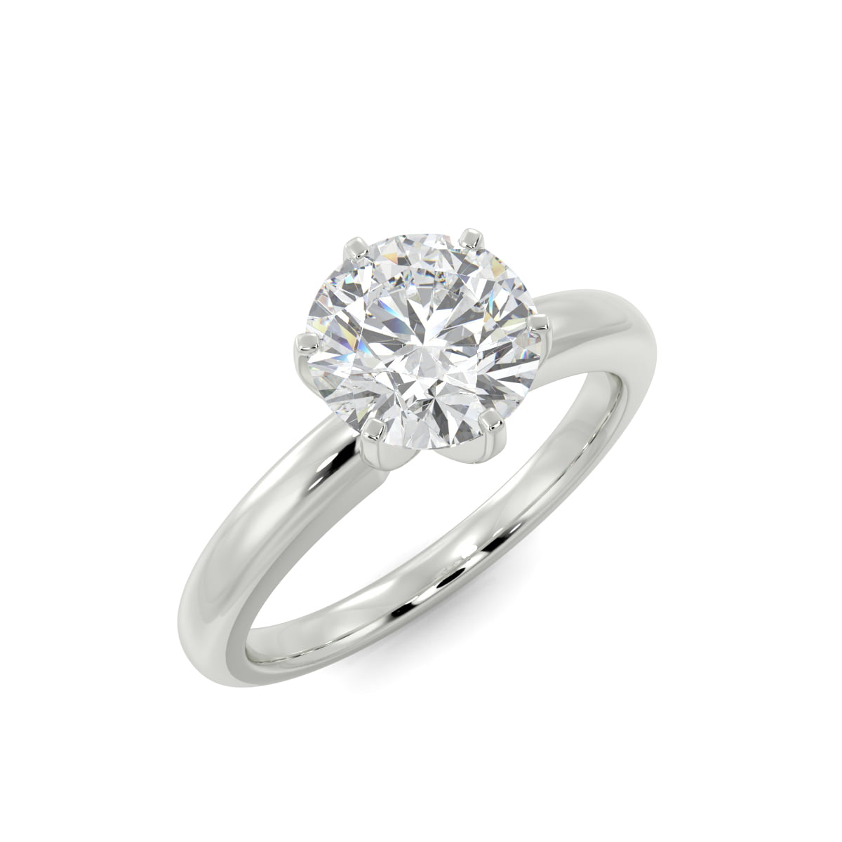 Valentine Solitaire Ring Engagement Proposal Ring White Round Cut Designer Moissanite Diamond Ring Bridesmaid Gift Handmade Jewelry