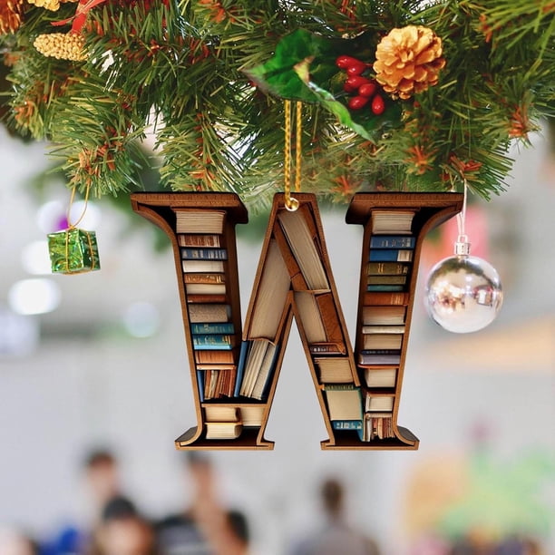 26 Letters Christmas Tree Decoration Pendant Christmas Tree Ornaments Personalized DIY Christmas Ornaments Christmas Decoration Xmas Tree Hanging Decor