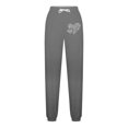 thumbnail image 4 of miqiqism Clearance Womens Heart Joggy Sweatpant Fashion High Waisted Pants Casual Drawstring Athletic Sport Cinch Bottom Lightweight Trousers for Valentines,02_Gray,Small, 4 of 4