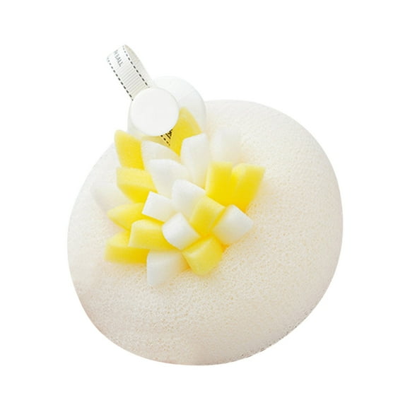 Esponja exfoliante con ventosa Dahli Bath Flower | Esponja de baño exfoliante con ventosa | Crea abundante espuma | Paquete de 2