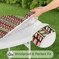 thumbnail image 5 of Red and Green Christmas Striped Pattern Round Fitted Tablecloth with Elastic Edge,Dining Table Cover Waterproof,Outdoor Round Tablecloth for Camping,Dining,Indoor and Outdoor, 5 of 7