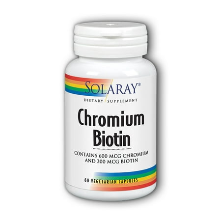 Solaray Chrome 60 Biotine capsules végétariennes
