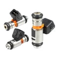 thumbnail image 4 of Unique Bargains 4 Pcs 2N1U9F593JA Fuel Injector for Ford KA Hatchback 1.6L 1996-2008 Metal Plastic Black Silver Tone, 4 of 6