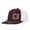 Black and white net, variant on Five-pointed star patterned leather cap, suitable for travel and outdoor wear, men's breathable adjustable baseball cap with mesh netting