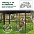 thumbnail image 3 of DOMIPET Heavy Duty Extra Large Outdoor Dog Kennel Pet Playpen,8.2 ft. x 4 ft. x 5.4 ft, Dog Pen Fence with Waterproof Roof Cover, 3 of 9