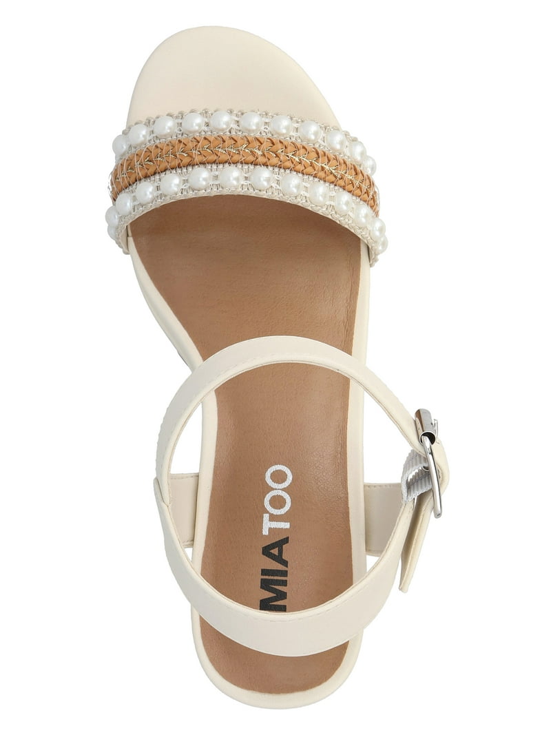 MIA TOO Women's Beebee Platform Block Heel Sandal - Walmart.com