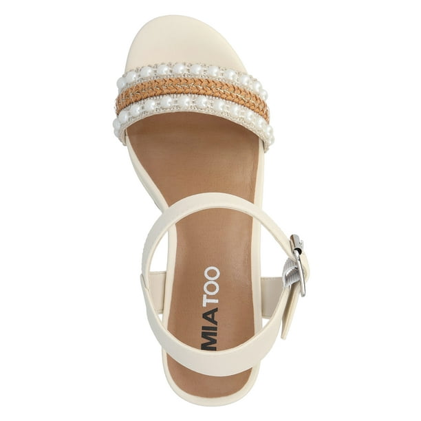 【23.65】23SS★ BISBEE SANDAL MIA TOO Women's Beebee Platform Block Heel Sandal - Walmart