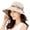 Beige, variant on Sun Hat Fashion Print Wide Brim Temperament Foldable Anti Sun Cap for Beach