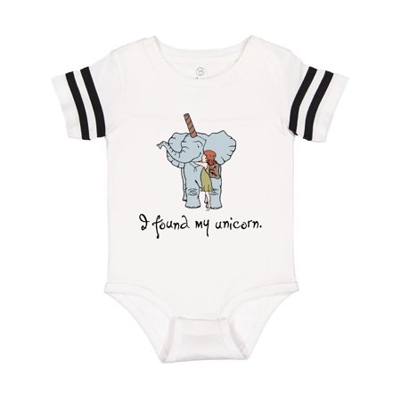 

Inktastic I Found My Unicorn Gift Baby Boy or Baby Girl Bodysuit