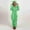 Mint Green, variant on Dwaogom Jumpsuit Women Women's Fuzzy Pajamas Long Sleeve Adult Cat Onesie Pajamas Winter Rompers Sleepwear Casual Winter Warm Rompe Sleepwear