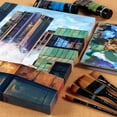 thumbnail image 3 of Creative Mark Mimik Recycled Stretched Canvas - 9x12" Box of 3 - Made from Recycled PET Plastic Bottles - Durable Archival Weave - Triple Acrylic Primed Painting Canvases - 400gsm, 1-1/2 in Deep Pine, 3 of 7