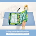 thumbnail image 5 of I Love Summer Plant 2 Pack Pencil Pouch for 3 Ring Binder Smooth Zipper Folders with Pockets Clear Window Pencil Case, 5 of 6