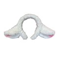 thumbnail image 2 of batmeuy Hair Hoop Sheep Ear Design Plush Headband Bowknot Bell Decor White Hairband Makeup Washing Accessory, 2 of 2
