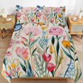 thumbnail image 2 of Watercolor Wildflowers Bedding Sets Twin Duvet Cover 3 Piece Cute Bed Set for Boys Girls Kid, 2 of 6