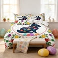 thumbnail image 4 of Tdxkok Easter Festal 3 Piece Bedding Set Cartoons Rabbits and Egg Graphic Patterns 2 Pillowcases and 1 Duvet Cover Good Quality Soft Fabric Home Decor Accents Easter Party Supplies, 4 of 6
