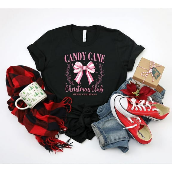 Sam Soft Candy Cane Club Shirt, Retro Shirt, Womens Shirts, Crewneck, Candy Cane Shirt, Shirt