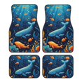 thumbnail image 1 of Balery Whimsical Underwater Fantasy Juego de 4 Alfombrillas para Auto, Revestimientos de Caucho Resistente, Diseño Antideslizante, 1 of 7
