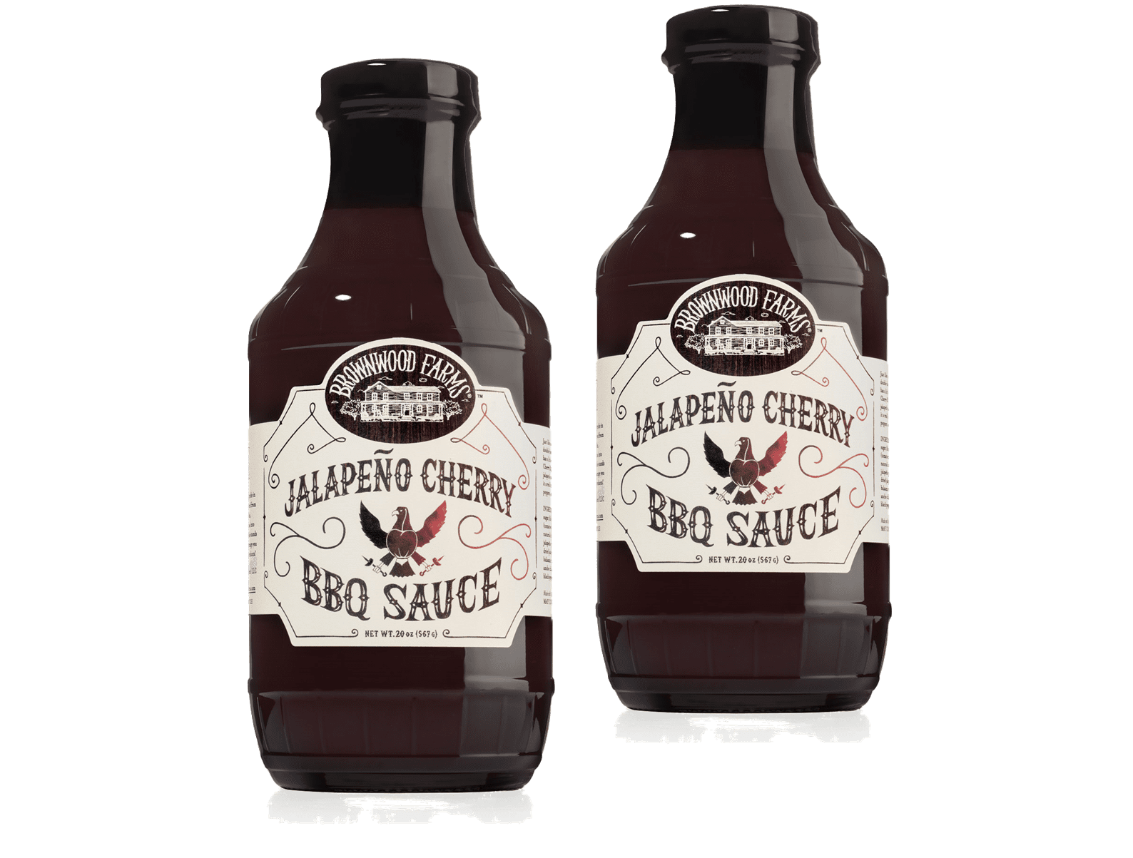 Brownwood Farms Jalapeno Cherry BBQ Sauce, Sweet & Tangy Flavors 2Pack