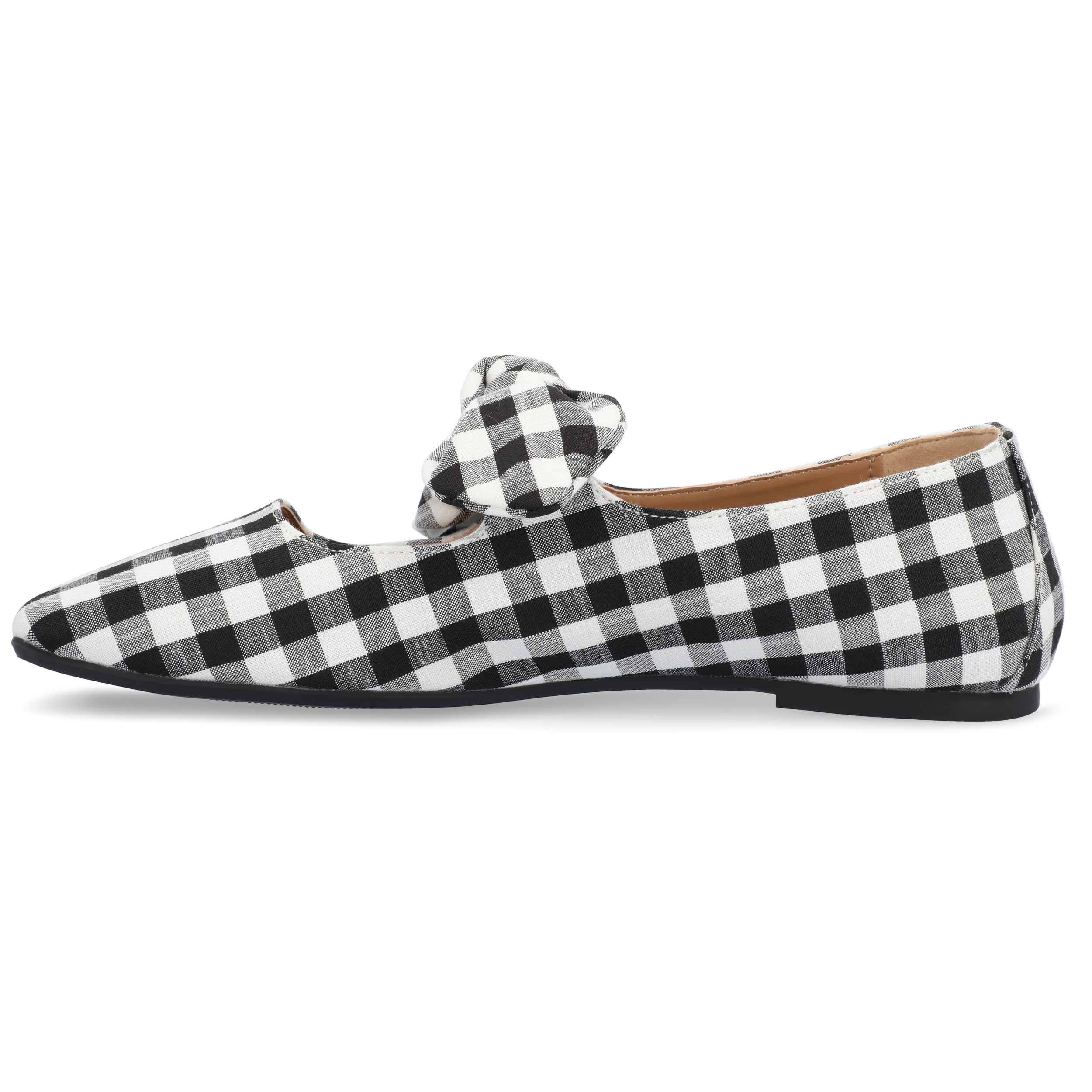 Journee Womens Seralinn Mary Jane Slip On Square Toe Dress Flats