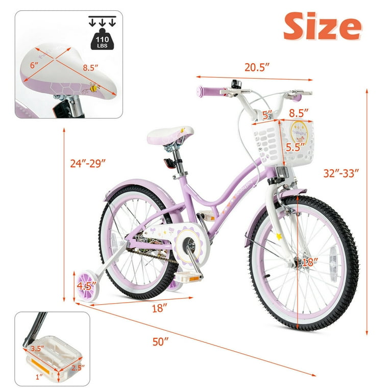 Training wheels for 2024 20 inch bike walmart