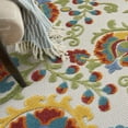 thumbnail image 6 of Nourison Aloha Indoor/Outdoor Ivory/Multi 3'6" x 5'6" Area Rug, (4x6), 6 of 9