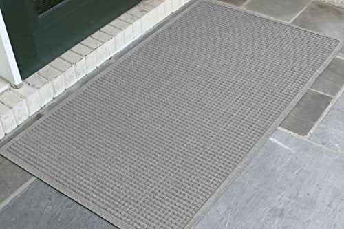 WaterHog Fashion Commercial-Grade Entrance Mat Indoor/Outdoor Charcoal Floor Mat  5 Length x 3 Width Charcoal      by M+A Matting 280-154-5F3F 