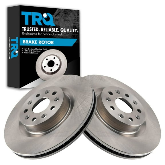 TRQ Front Brake Rotors Set Vented Fits Select 2020-2023 Cadillac CT5 2016-2020 CT6 2014-2019 CTS 2016-2022 Chevrolet Camaro
