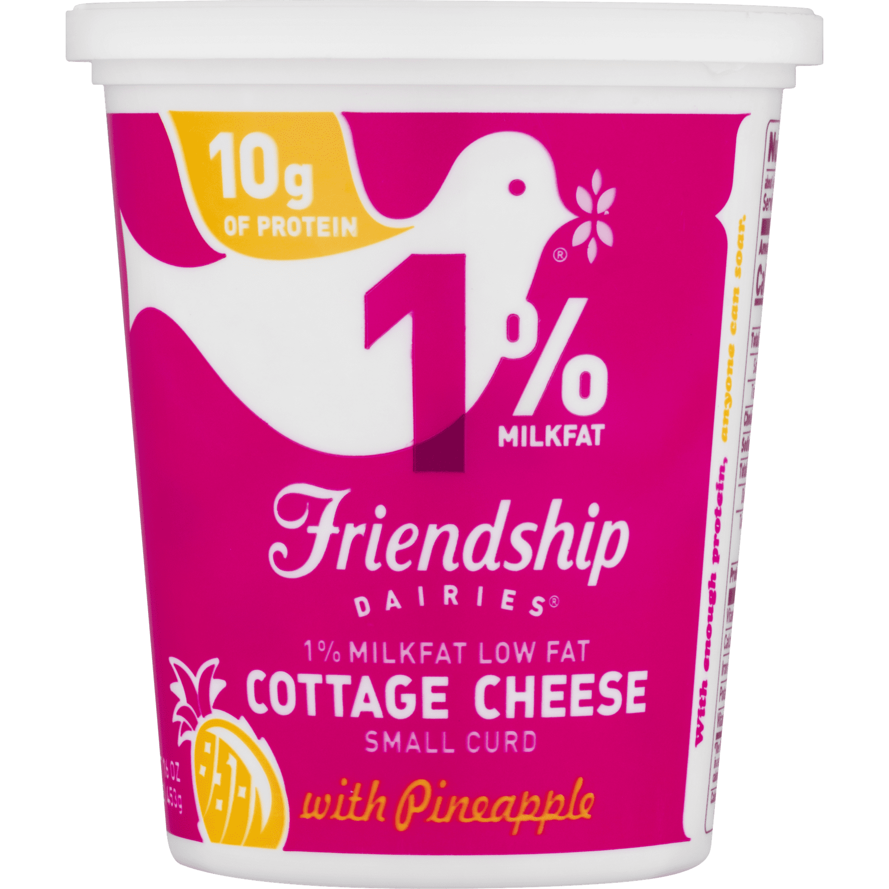 Friendship Dairies 1 Milk Fat Cottage Cheese With Pineapple 16