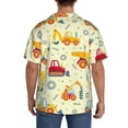 thumbnail image 3 of Kdxio Men'S Hawaiian Shirt For Men Short Sleeve Shirt Heavy Equipment Summer Casual Holiday Beach Button Down T-Shirts, 3 of 5