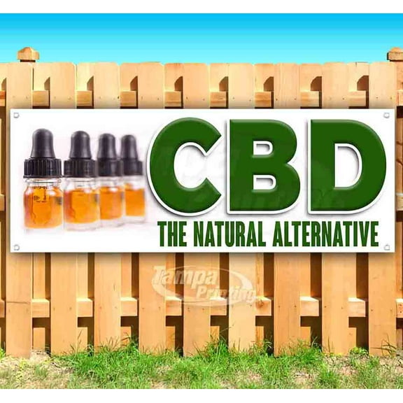 Cbd The Natural Alternative 13 oz Vinyl Banner With Metal Grommets