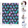 thumbnail image 4 of Colorful Halloween Pumpkins Pattern Blanket,Comfortable Soft Flannel Throw Blanket,All Season,Warm Lightweight Blankets for Sofa Bed Couch Living Room Chair,30"x40", 4 of 4