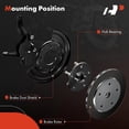 thumbnail image 2 of A-Premium Front and Rear Driver and Passenger Side Brake Dust Shield Compatible with Select Volkswagen, Audi Models - Jetta, Golf, Beetle, GTI, Jetta City, R32, Rabbit, A3, A3 Quattro, S3-4-PC Set, 2 of 6