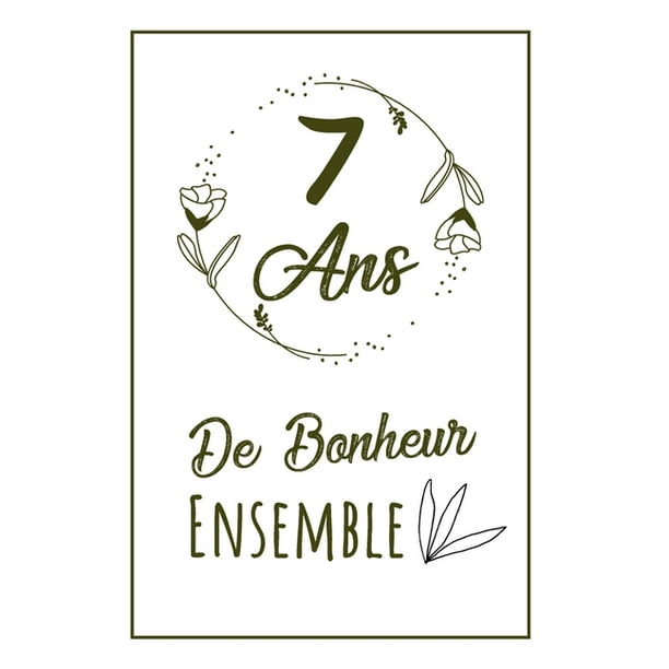 Heureux Anniversaire De Mariage Carnet De Notes Une Idee Cadeau Pour Votre 7eme Anniversaire De Mariage De Rencontre Noce De Laine Paperback Walmart Com