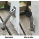 thumbnail image 4 of Tope de puerta de piezas, evita que la puerta se golpee, soporte de puerta con tope de puerta, con topes de goma suave y tornillos - Aleación de zinc - 13 cm Hy, 4 of 4