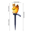 thumbnail image 2 of Pila de jardín Luces solares Figuras solares decorativas al aire libre Luces, linda ardilla sosteniendo Namotu CPB-US-DYP155, 2 of 5