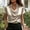 Beige, variant on Women's Collared Cowl Neck Short Sleeve Blouse Midnight Tone Solid Satin Feel Work Top for Office Business Casual Daily Wear Sky Blue XXL