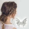 thumbnail image 2 of Unique Bargains 1 Pc Elegant Metal Animal Hair Clips Silver Tone, 2 of 5