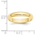 thumbnail image 3 of Primal Gold 10 Karat Yellow Gold 4mm Half Round Wedding Band Size 10.5, 3 of 6