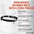 thumbnail image 3 of Cinturón Porta Número ZONE3 Endurance con Bolsillo Expandible de Lycra, 3 of 5
