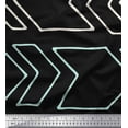 thumbnail image 1 of Soimoi Black Poly Georgette Fabric Arrow Symbol Fabric Prints By Yard 42 Inch Wide, 1 of 5